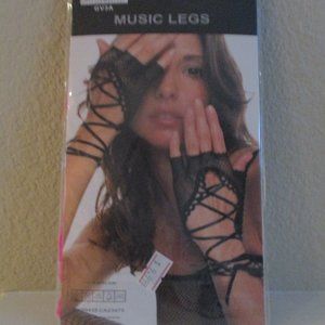 Hot Pink Fishnet Lace Up Fingerless Gloves ML413